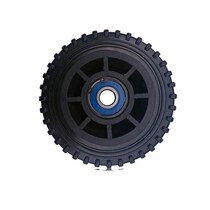 Universal nine-piece telescopic door wheel automatic door self-priming wheel diameter 10O5 row wheel motorized door with bamboo wheel