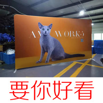 Net display stand fast-screen show bracket large-screen aluminum alloy display stand roll-up door-type floor-standing poster customization