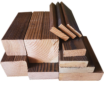 Outdoor anti-corrosion wood flooring material courtyard Douglas fir carbonized wood wide board grape rack wooden slats terrace solid wood board