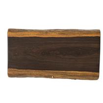 Muyuan tea tray home solid black solid wood tea set natural edge kung fu tea set P set sandalwood drainage type tea sea holder