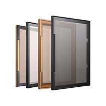 Narrow minimalist tempered glass h glass door customized aluminum alloy frame wardrobe door wine cabinet door flip-up cabinet door self-installed cabinet
