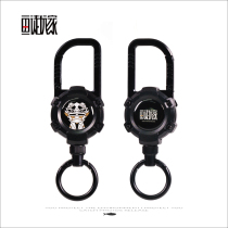 Telescopic buckle magnetic buckle pull buckle hanging rope scissors lure pliers pull buckle fishing Bei Chuijun small accessories