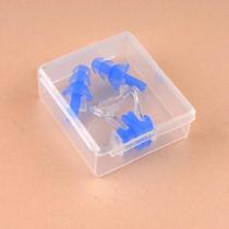 Sufa Swimming and Diving Prevention Choking Waterproof Boxed Childrens Adult Earplugs Advanced Silicone Nose Clip Set Comfortable