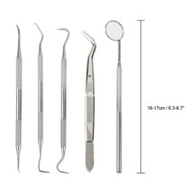 5pcs Teeth Scraper Waxing Carving Kit Dental Lab Tools Equip