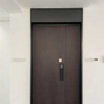 Fenêtre de porte dentrée en acier inoxydable sur mesure Personnalisé extrêmement simple de la porte de la porte de la porte vitre recouverte de la porte de la famille V un ensemble de portes de mesure de sécurité