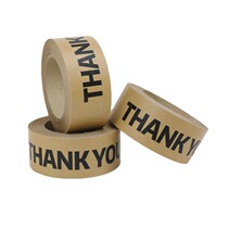 Manufacturer THaANKYOU Kraft Paper Tape High-Tack Strong High-Tack Water-Free Kraft Paper Tape Paper Hand-Teared and Mounted
