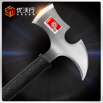 3C certified fire waist axe micro fire station multix function breaking tool hand axe cover emergency rescue fine steel axe