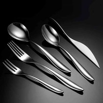 Stainless steel knife fork and spoon set series hotel western style knife B steak knife main table knife heavy dinner knife stainless steel knife