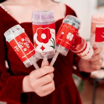 Internet celebrity wedding supplies wedding hand-held small salute wedding hand-pushed spray cannon birthday hand-twisted cannon hand-pushed cannon