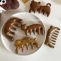 Valentines Day gift for girlfriend cute home comb for combing hair meridian dredging special massage make-up portable use