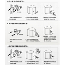 Speaker wall mount bracket surround center professional audio thickened wall rack universal card package speaker hanger pair