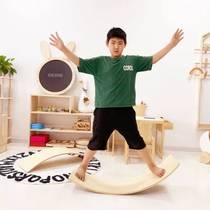 High-end childrens smart board balance board sensory training seesaw yoga indoor home multi-functional bending board