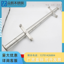 Non-standard custom-made stainless steel engineering railings column handrails hanging glass railings shopping mall guardrails villa fence accessories