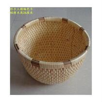 Willow hand-woven bucket grain processing equipment wicker bucket pure braided rice bucket bucket storage grain bucket 栠栳