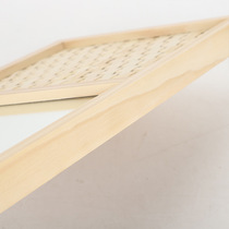 Mirror customized on the wall Nordic n-style solid wood makeup mirror wall-mounted makeup mirror bedroom decoration B&B toilet