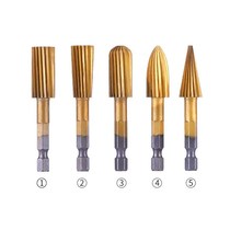 Hexagonal handle 5-piece set of high-speed steel woodworking rotary files special-shaped files electric grinding head 6 35mm handle