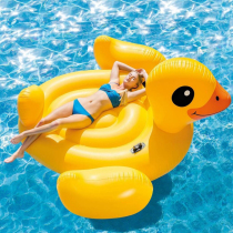 Extra large yellow duck inflatable mount swimming ring floating on the water floating bed floating thickened environmentally friendly Y party photo path