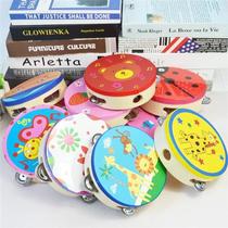 Childrens tambourine kindergarten early teacher m uses dance tambourine baby learner baby old teaching musical instrument hand clap drum small shake