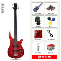 4-string 24-fret elm electric bass fully enclosed E-knob high-magnetic pickup for professional playing