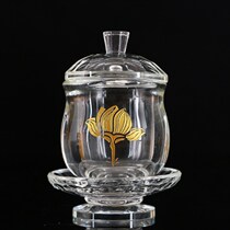 Factory sells crystal lotus holy water cup great compassion u water cup for Buddha holy water cup purified water supply cup cup for Buddha cup for wealth