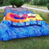 Outdoor inflatable sofa bed office single lunch break lounge chair sleeping G beach swimming pool lazy air bed air bed
