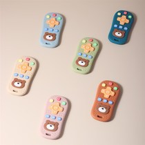 Baby press decompression artifact remote control finger press decompression board baby R educational toy teether pacifier