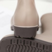 Fashionable outdoor waterproof shoes rain boots womens summer low-top adult rubber shoes work non-slip water boots short overshoes