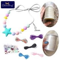 1pc 1mm 80m Satin Silk Rope Nylon Cord Colorful Baby Teether