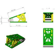 Off-road skateboard bridge pad p bridge gasket adjustable slope bridge pad