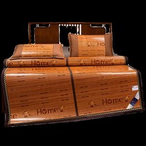 Summer mat 2024 new p bamboo mat student dormitory single winter and summer dual-use straw mat home folding double-sided mat
