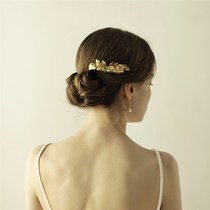 Factory sales O831 high-end alloy blade bridal headwear H wedding dress hair comb accessories photo studio styling