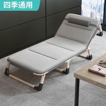 Folding Bed Single Person Bed Office Lunch Break Hard Board Bed Simple Bed Afternoon Nap Single Portable Light Hospital Escort Bed