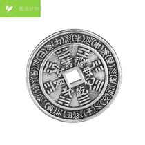 Ready stock Chinese style mountain flower Bagua silver ornaments