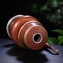 Spot Bianba pot pure copper Nepal craft carving Tibetan Tantra with K grade Buddha worship ornaments kettle net