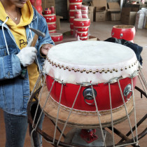 Large Drum Bull Leather Drum Dongs Drum Jron Drum Red Drum China Drum Chinese Drum Chinese Drum Gong Adult Children Drum Dance Rhythm