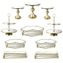 Factory salesGold Wedding Cupcake Plates for Table Dessert XDecorat