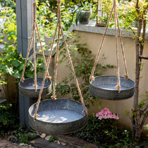 网红Iron Hanging Flowerpot Hanging Succulent Plant Pots