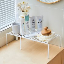 Inner countertop kitchen layered storage rack cabinet double-layer spice rack storage rack retractable pot partition under the sink