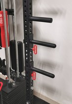 New full-frame squat rack attachment long protective rod open squat rack protective rod bench press protective rod quick-release storage disc