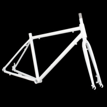 700c road bike frame aluminum sports car high carbon C steel front fork thin tire variable speed road bike frame fork