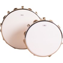 8 10 12 inch adjustable tambourine polyester leather tambourine Orff instrument tambourine percussion instrument hand drum wooden