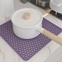 Sink pad table glue kitchen silicon surface honeycomb hollow waterproof splash sink protection partition T drain water anti-slip hot pad