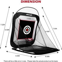 Sufa new golf i indoor and outdoor swing and chipping practice net automatic ball return home indoor and outdoor striking cage