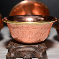 Sufa Nepal water supply cup for Buddha cup in front of Buddha household Buddha water cup pure copper holy water cup handmade supplies large size