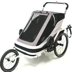 Recommended new child trailer, child push trailer, two-seater aluminum alloy bicycle trailer, travel trailer, mountain bike