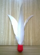 New style (20 pieces) red head white hair board badminton three-hair shuttlecock shuttlecock white badminton badminton indoor