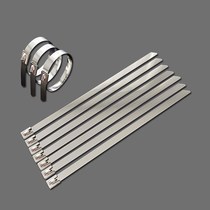 Stainless steel tie 4 6*300 self-locking v-tie metal tie cable tie bridge ball 201 tie