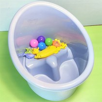 Baby bath tub 0 to 3 years old baby round bath tub children can sit in one P large size child bath