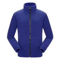 Fleece jacket for men and women warm double-sided polar fleece jacket thickened outdoor jacket lining can be printed with logo