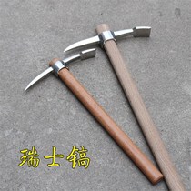 Spot camping stainless steel small foreign pickaxe outdoor Swiss pickaxe digging tree roots sheep pickaxe small pickaxe portable ice pick